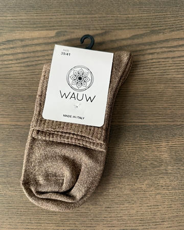 WAUW Glitter socks Brown